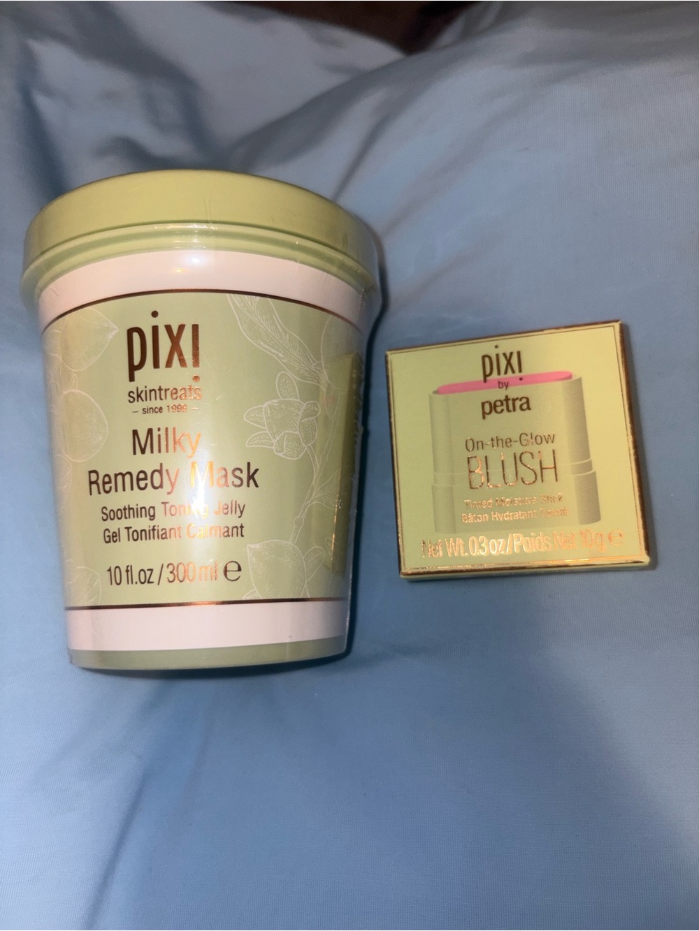 Pixi Light Green Milky Remedy Mask with On-the-Glow Blush
